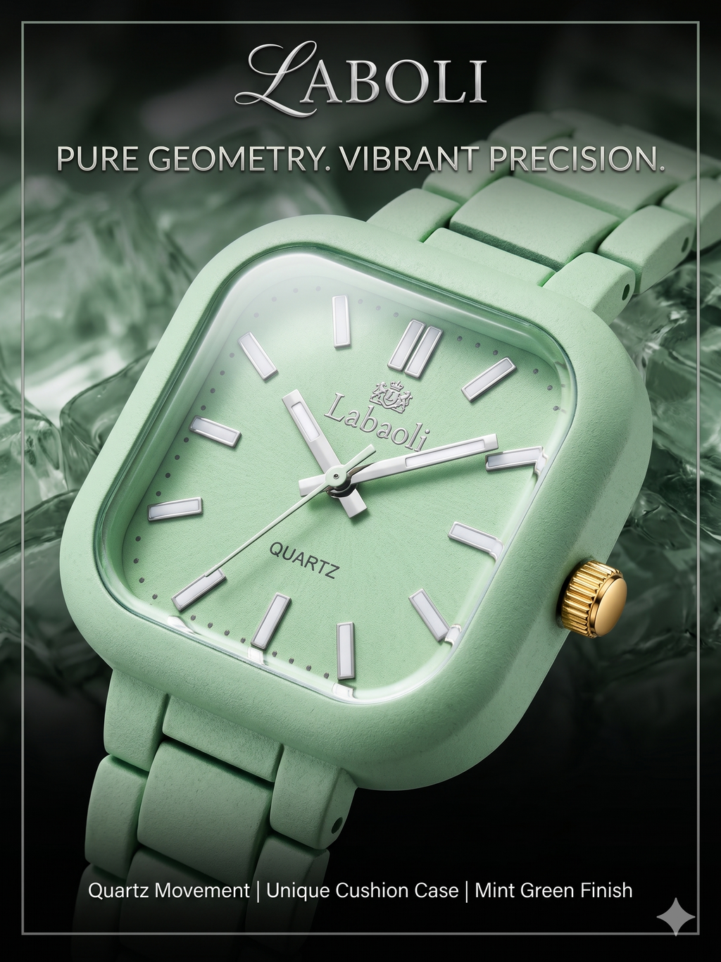 LABAOLI Mint Green Luxury Analog Watch for Women