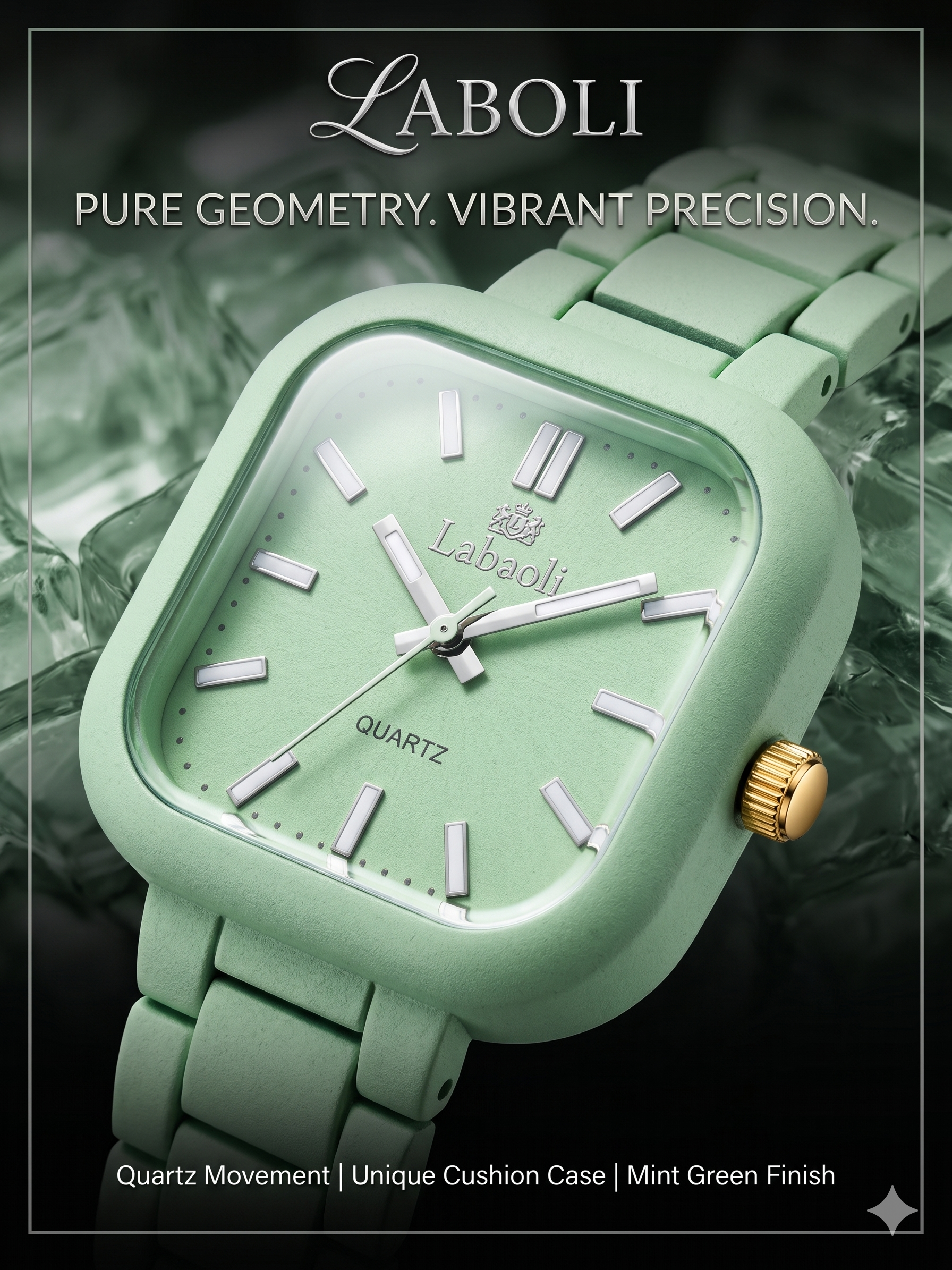 LABAOLI Mint Green Luxury Analog Watch for Women