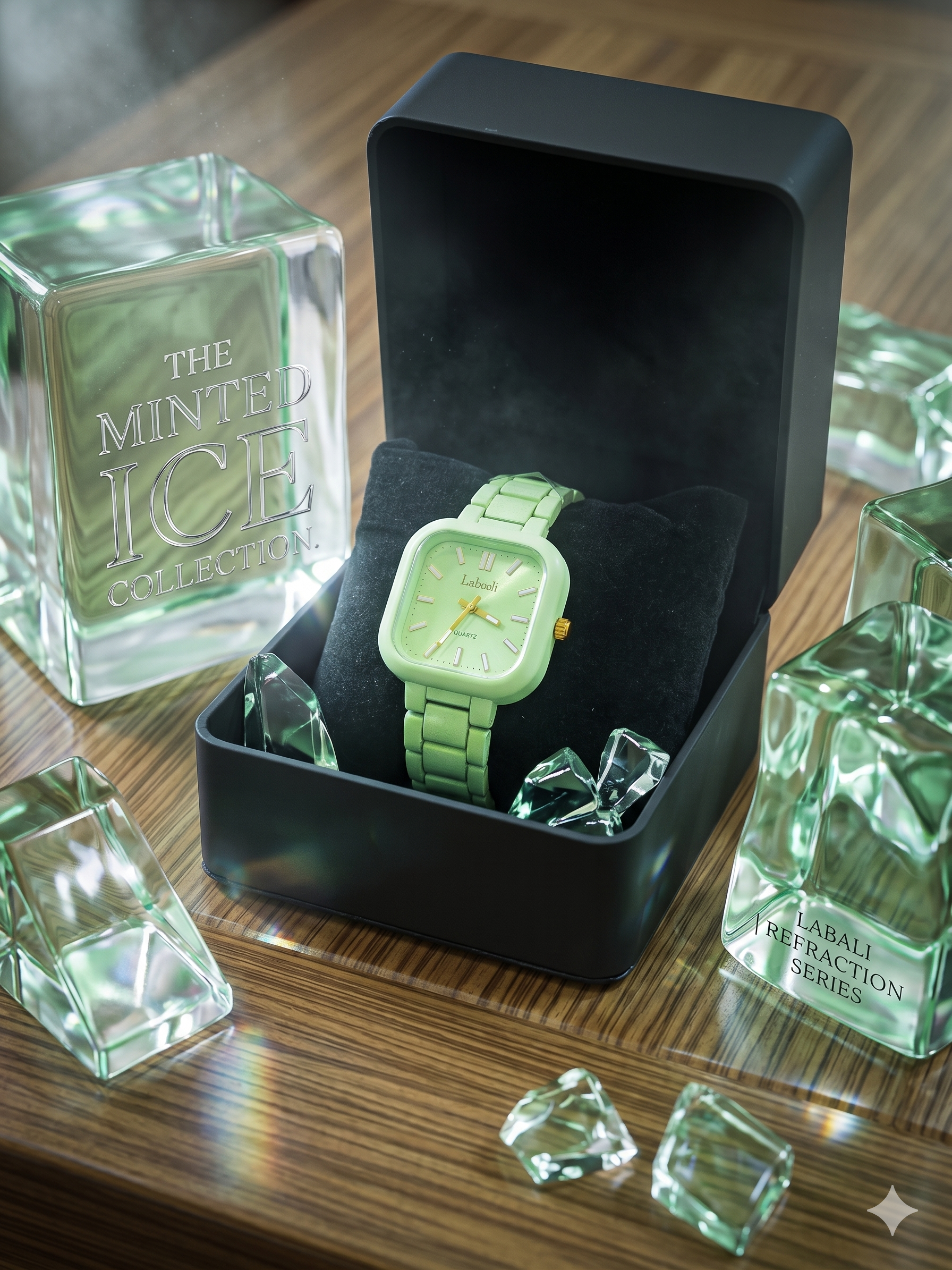 LABAOLI Mint Green Luxury Analog Watch for Women