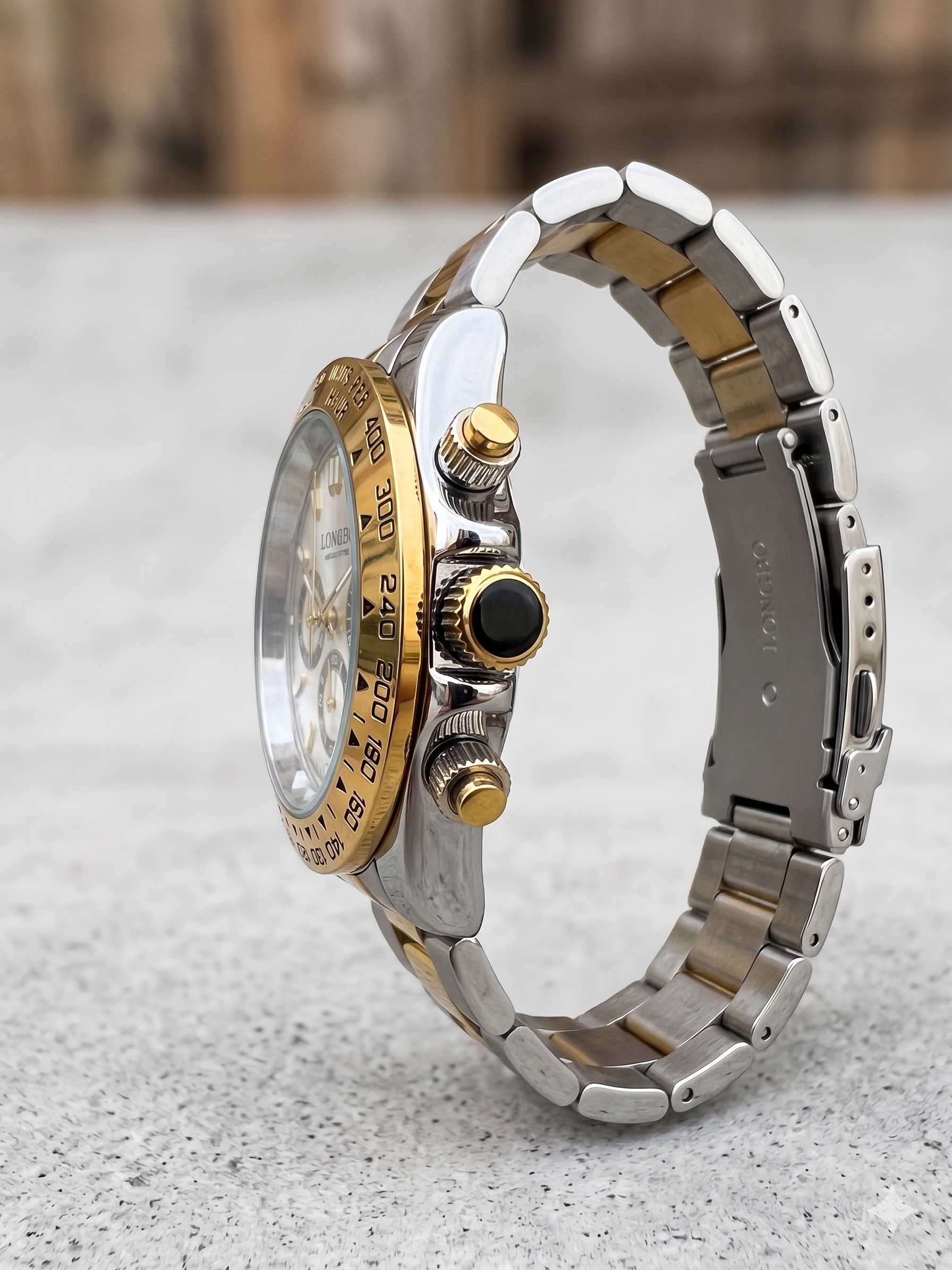 LONGBO Men’s Luxury Sports Watch – Japanese Movement Stainless Steel Strap
