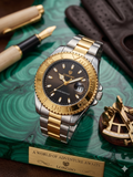 LONGBO Men’s Luxury Sports Watch – Japanese Movement Gold Stainless Steel Strap