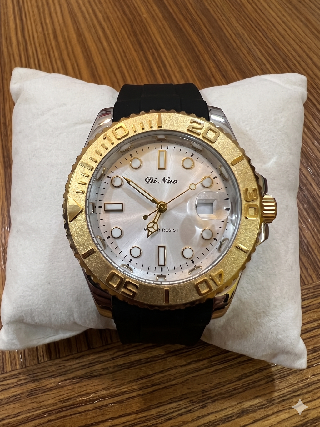 LONGBO Men’s Luxury Chronograph Watch – Japanese Movement Gold Stainless Steel Strap