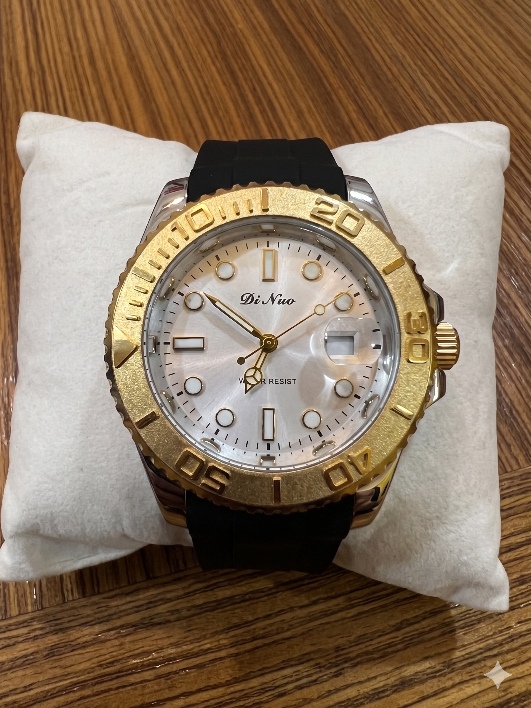 LONGBO Men’s Luxury Chronograph Watch – Japanese Movement Gold Stainless Steel Strap
