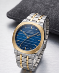 LONGBO Men’s Blue Dial Stainless Steel Watch – Minimal Luxury Design