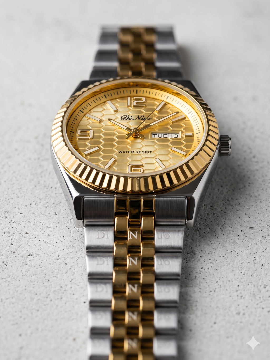 DiNuo Men’s Luxury Business Watch – Japanese Movement Stainless Steel Strap