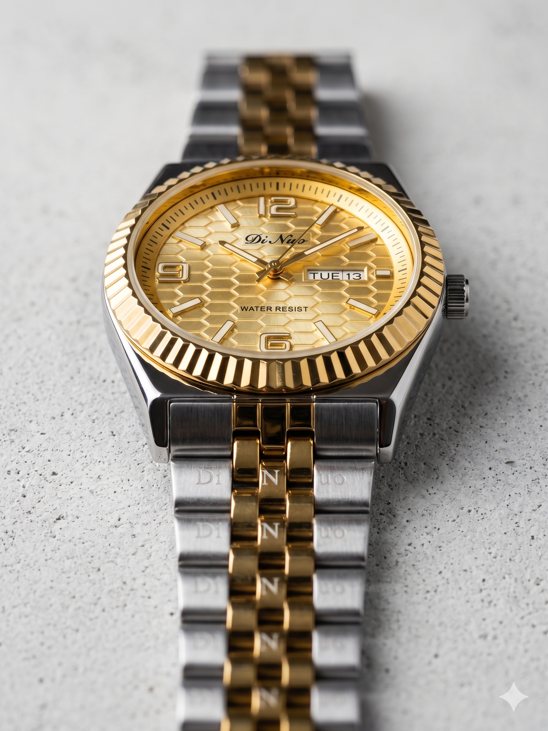 DiNuo Men’s Luxury Business Watch – Japanese Movement Stainless Steel Strap