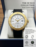 LONGBO Men’s Luxury Chronograph Watch – Japanese Movement Gold Stainless Steel Strap